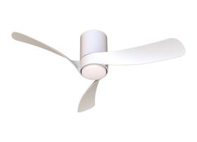 M9049  Nemo S 97cm 24W LED Dimmable Ceiling Light With Built-In 30W DC Fan, 2700-5000K Remote Control, 3200lm, White